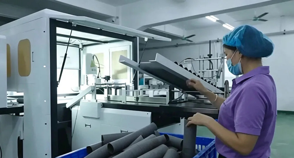 Paper Tube Packaging Production Workshop